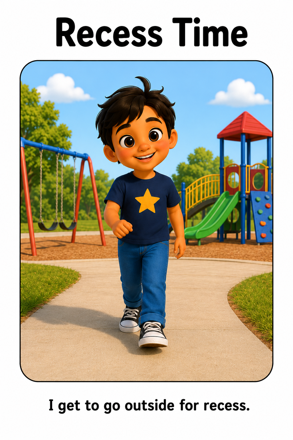 Going to Recess Social Story for Autism | Speech Fuel