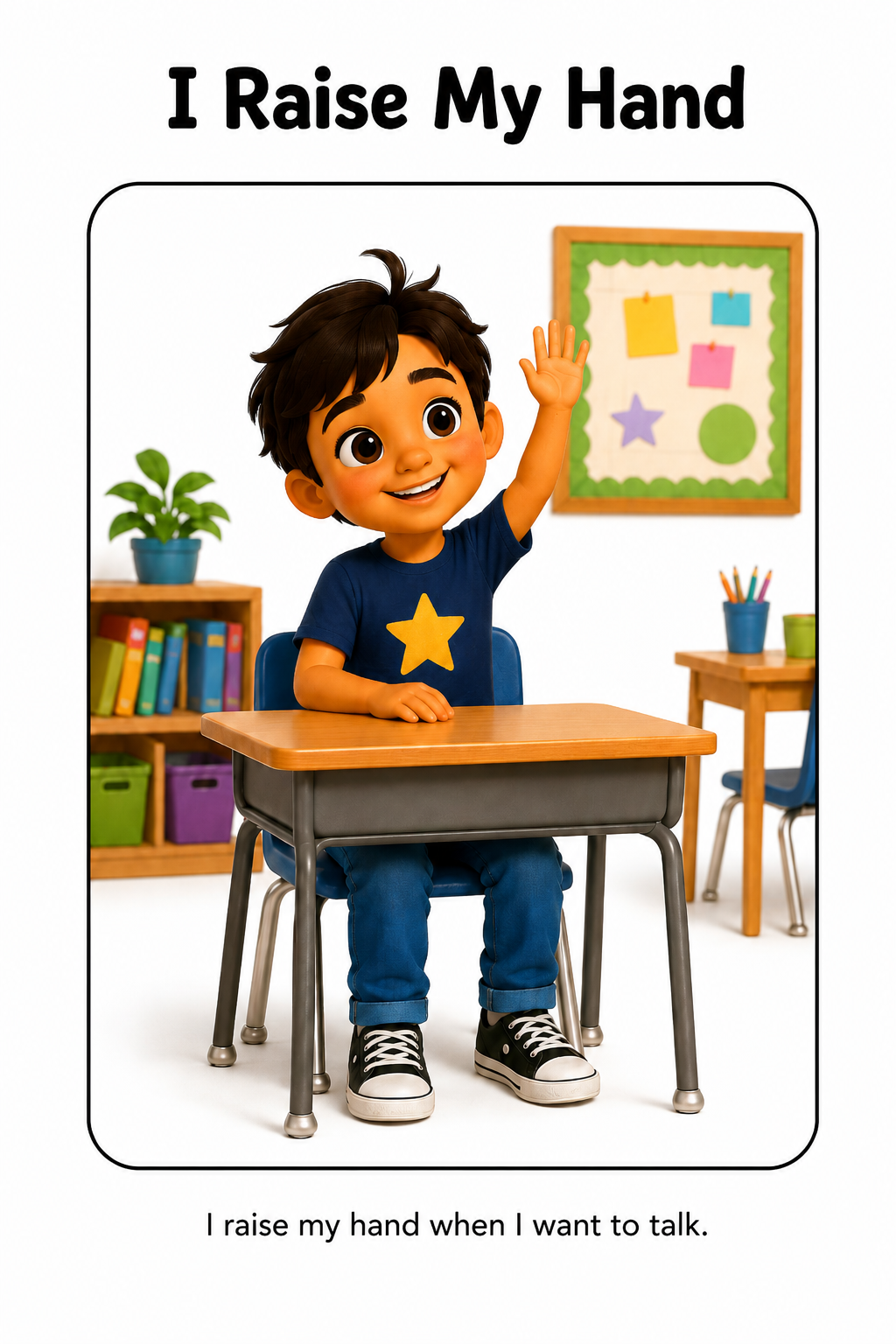 Raising My Hand Social Story for Autism | Speech Fuel