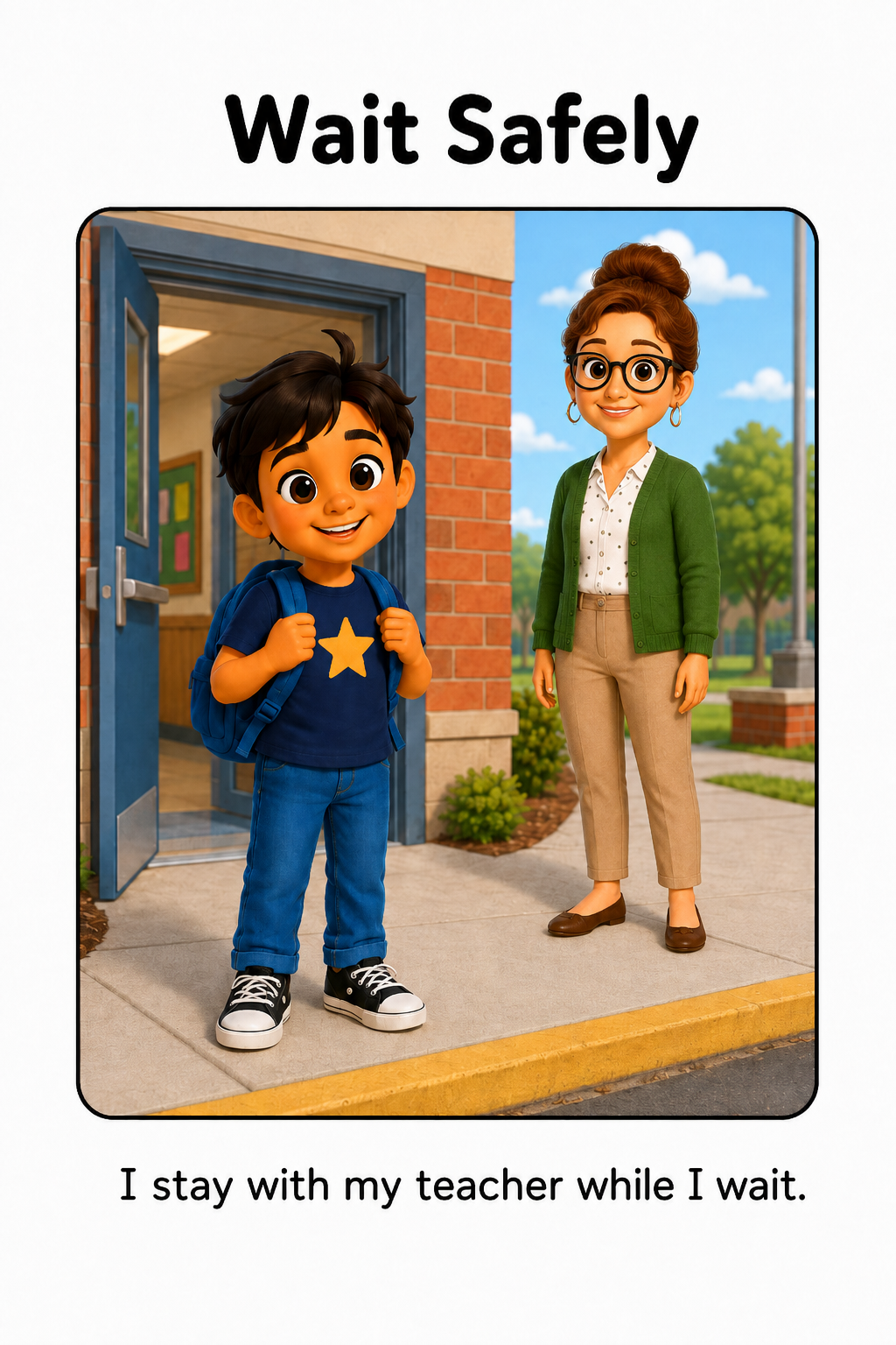 School Pick Up Social Story for Autism | Speech Fuel