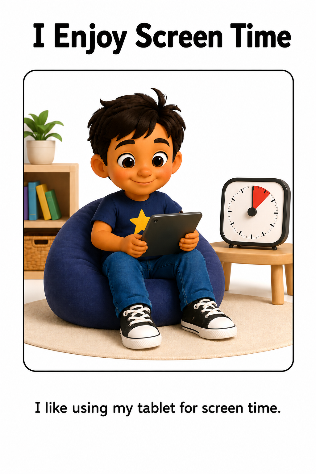 When Screen Time Is Over Social Story for Autism | Speech Fuel