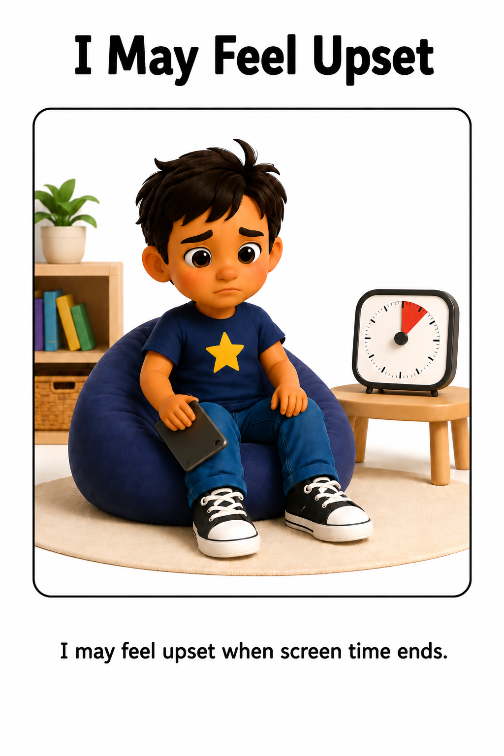 When Screen Time Is Over Social Story for Autism | Speech Fuel