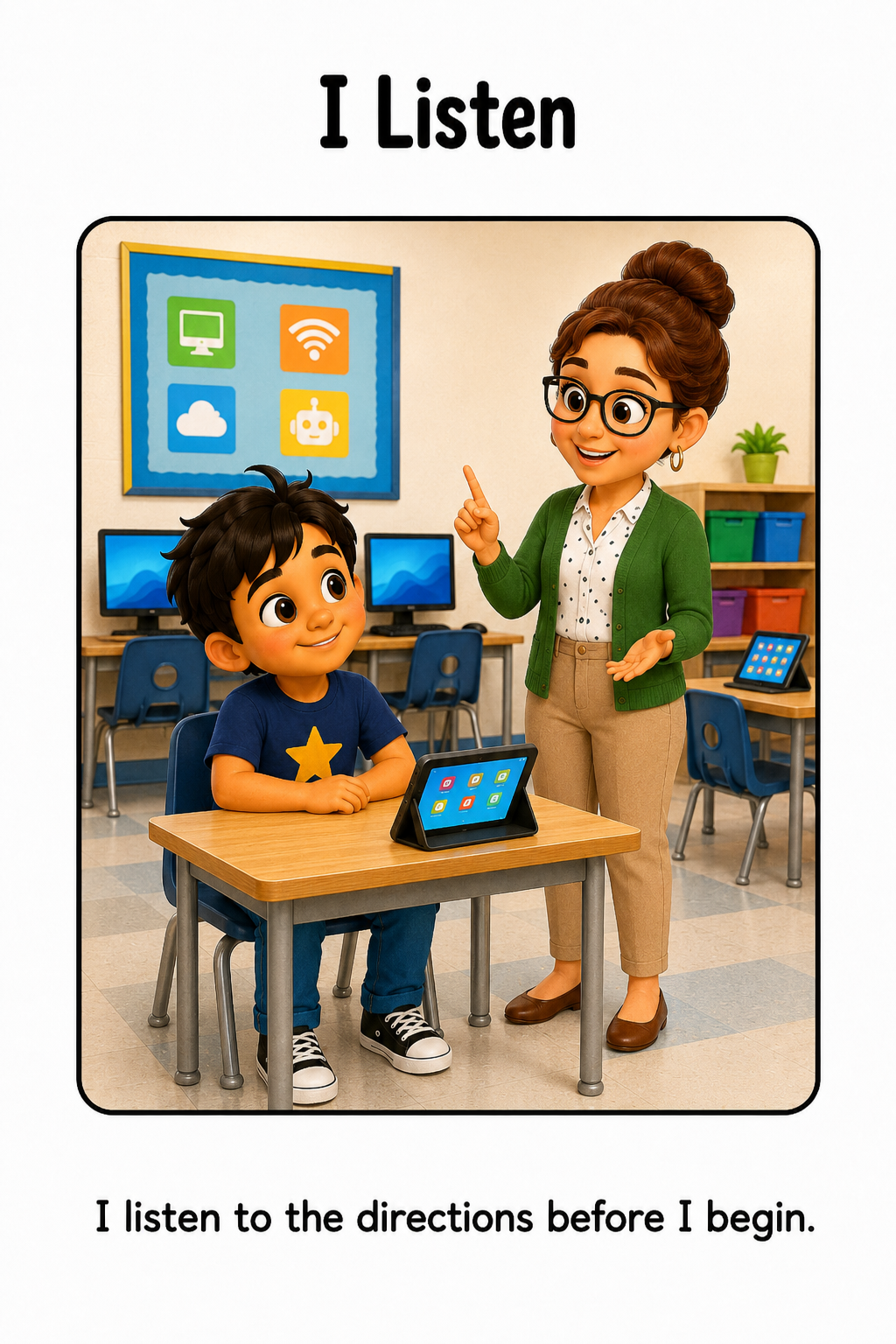 Going to Technology Class Social Story for Autism | Speech Fuel