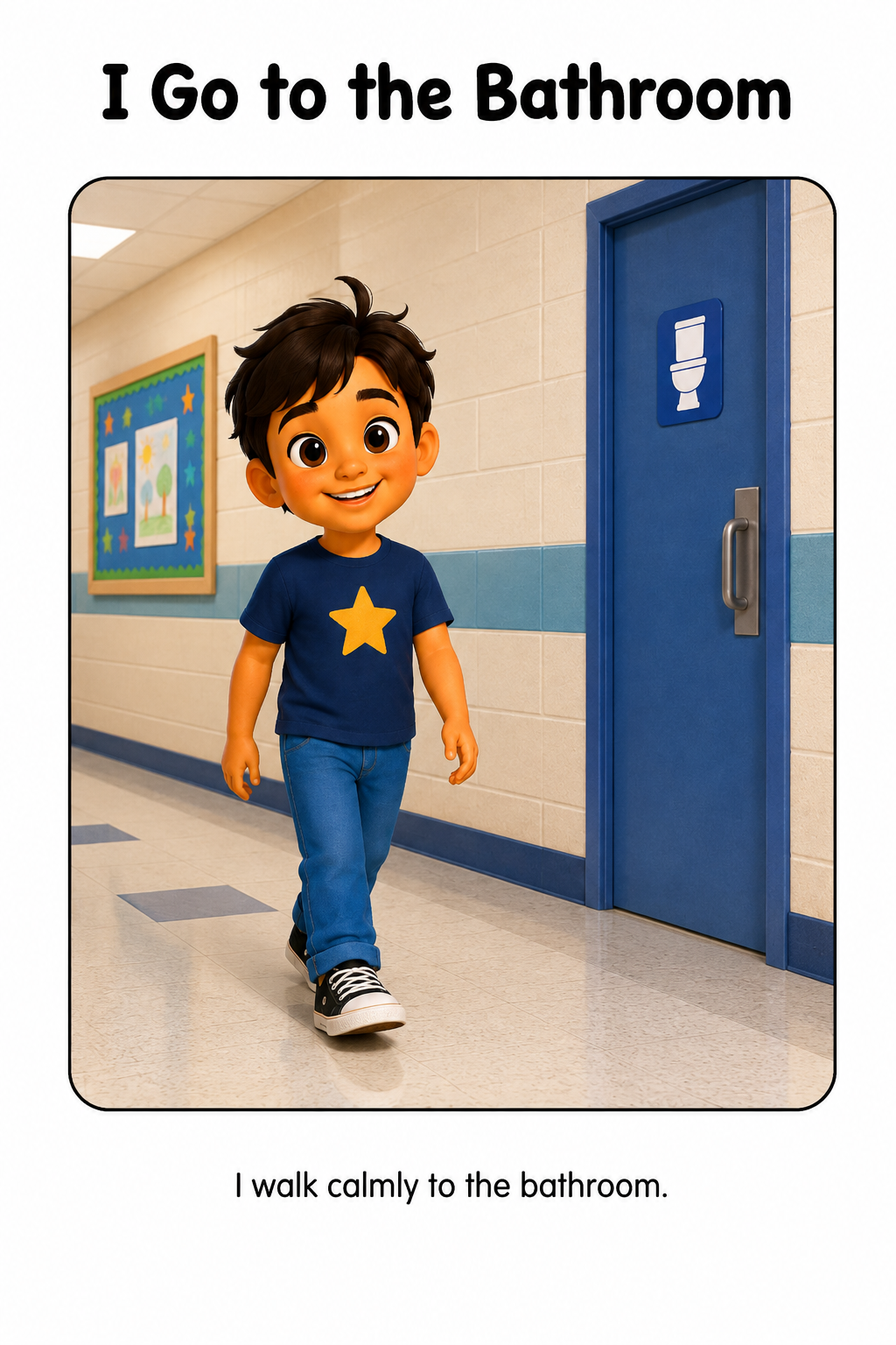 Bathroom Routine Social Story for Autism | Speech Fuel