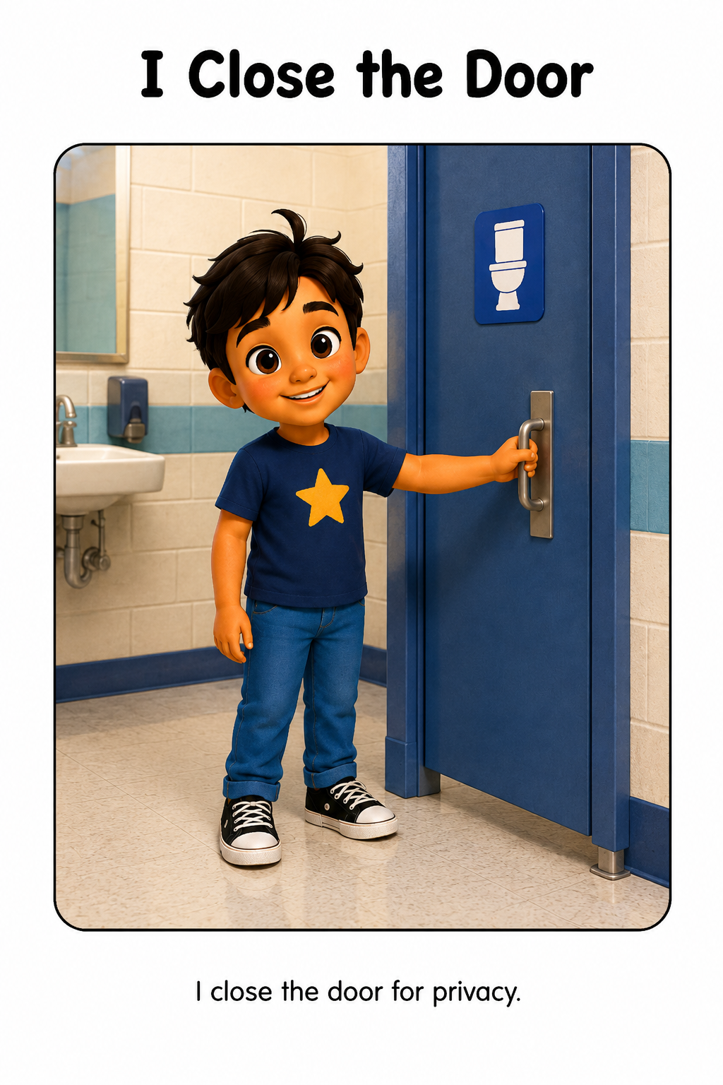 Bathroom Routine Social Story for Autism | Speech Fuel