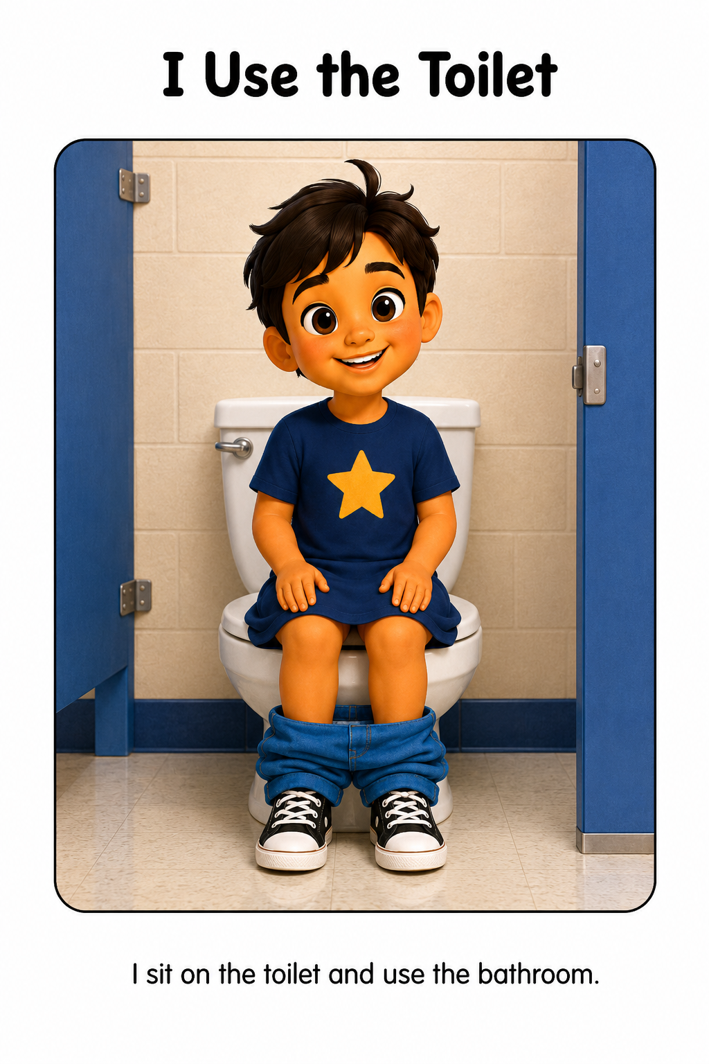 Bathroom Routine Social Story for Autism | Speech Fuel