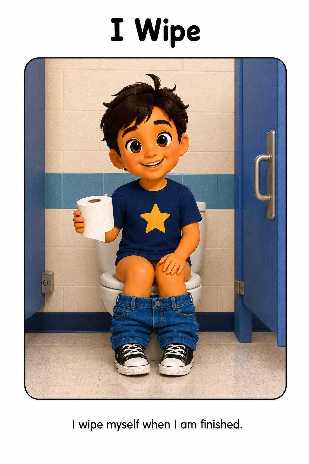 Bathroom Routine Social Story for Autism | Speech Fuel