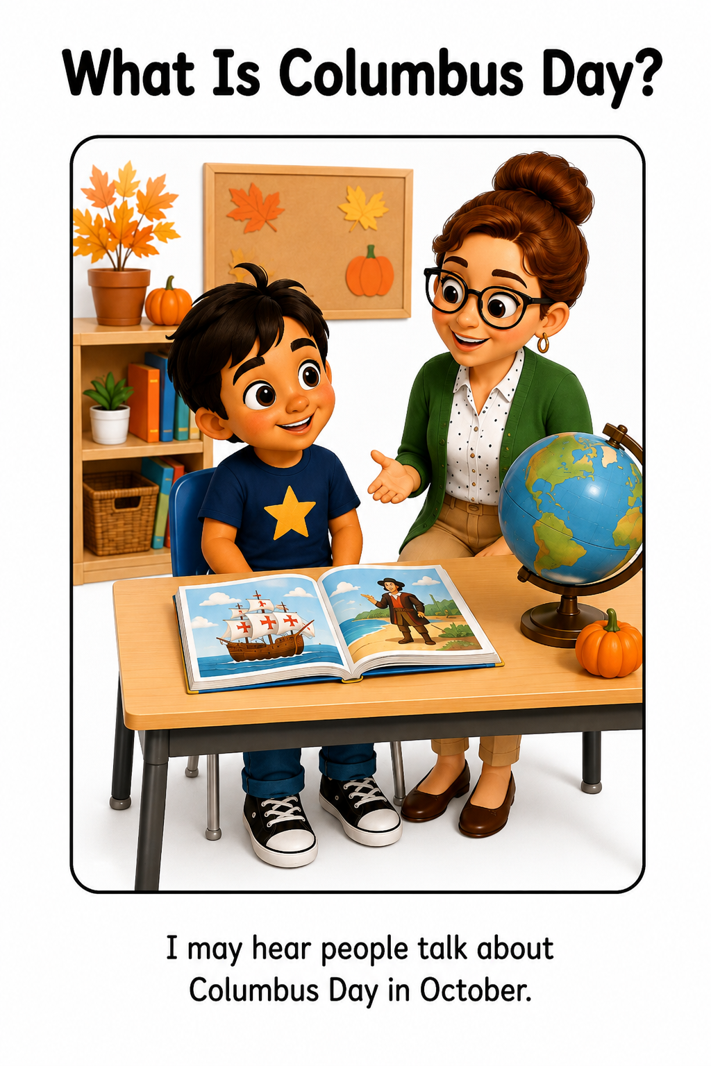 What Is Columbus Day Social Story for Autism | Speech Fuel