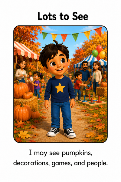 Visiting a Fall Festival Social Story