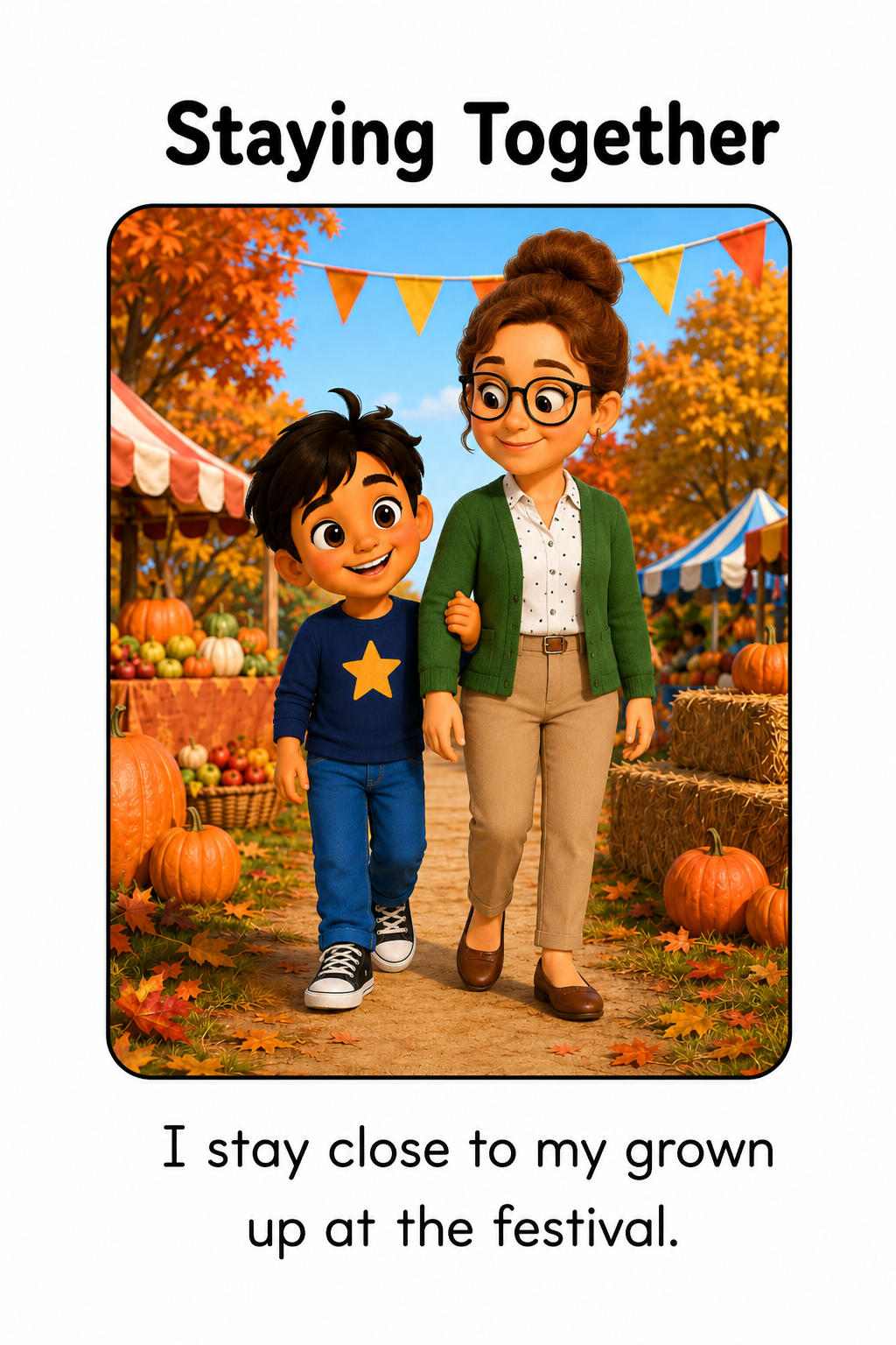 Visiting a Fall Festival Social Story for Autism