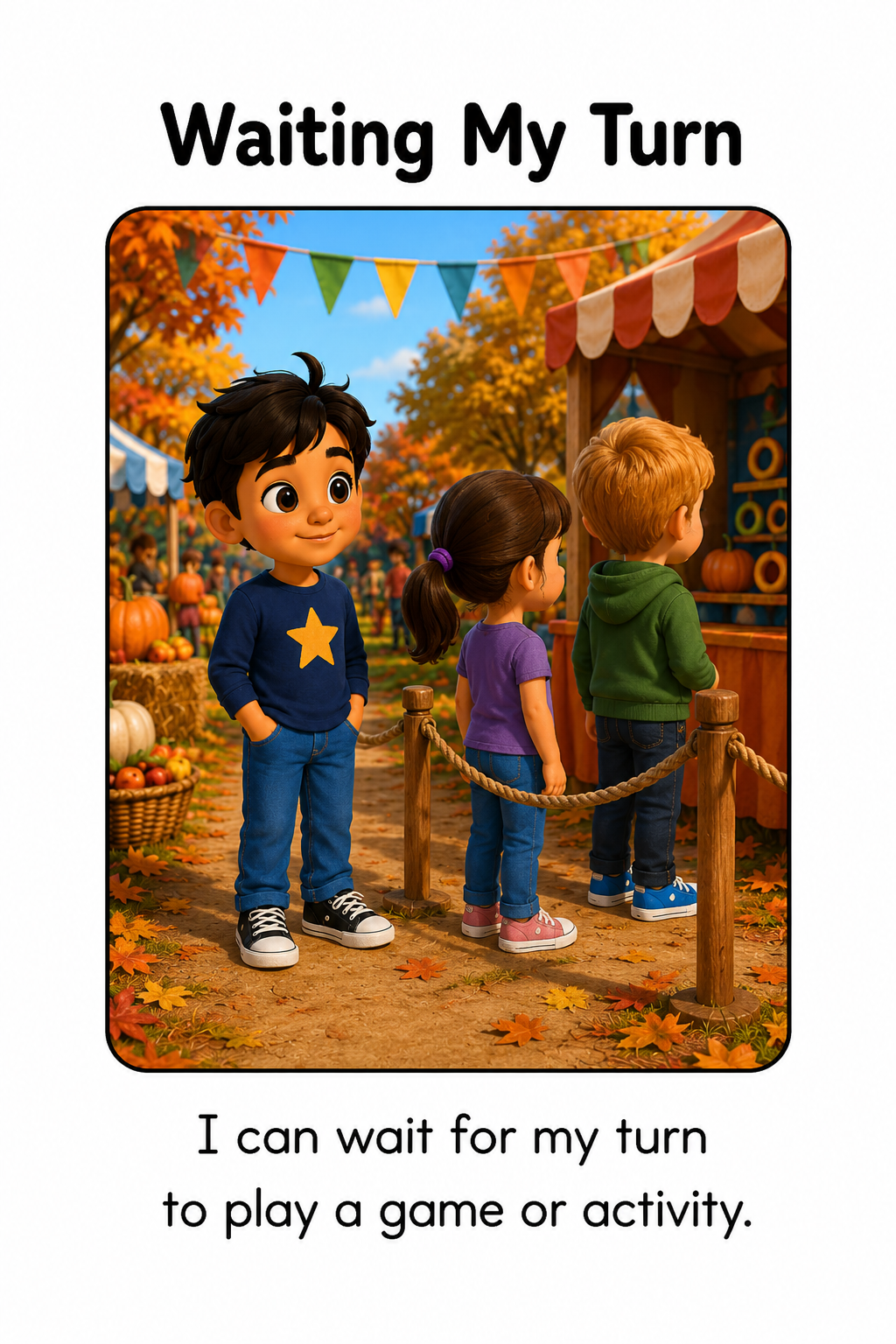 Visiting a Fall Festival Social Story for Autism