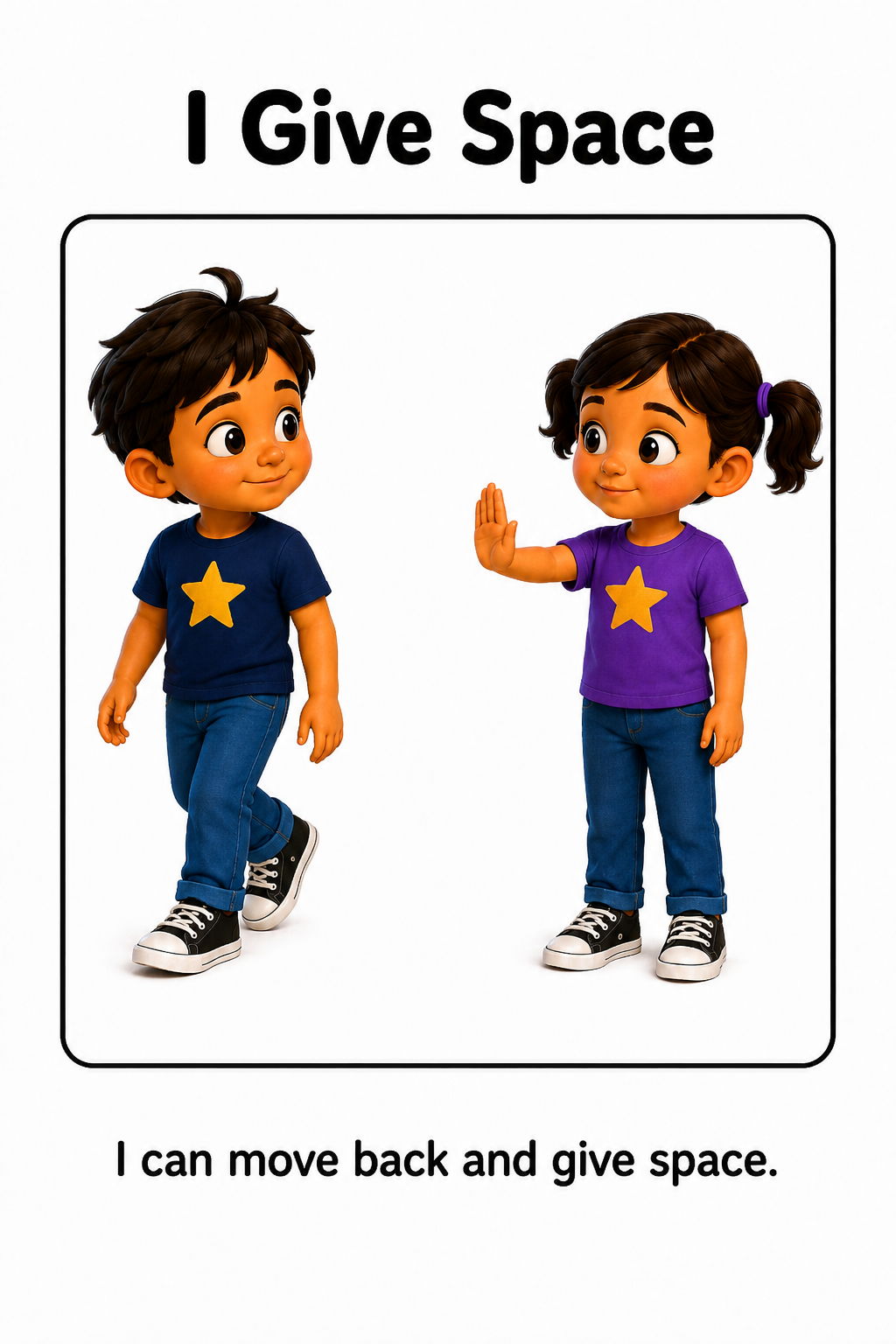 When Someone Says Stop Social Story for Autism | Speech Fuel