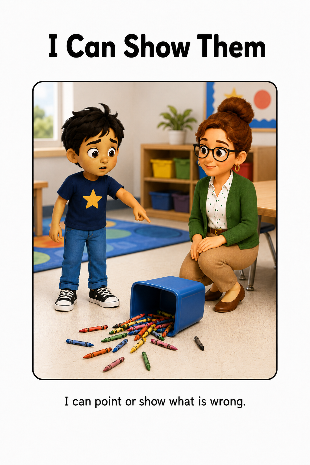 I Can Tell Someone Something Is Wrong Social Story for Autism | Speech Fuel