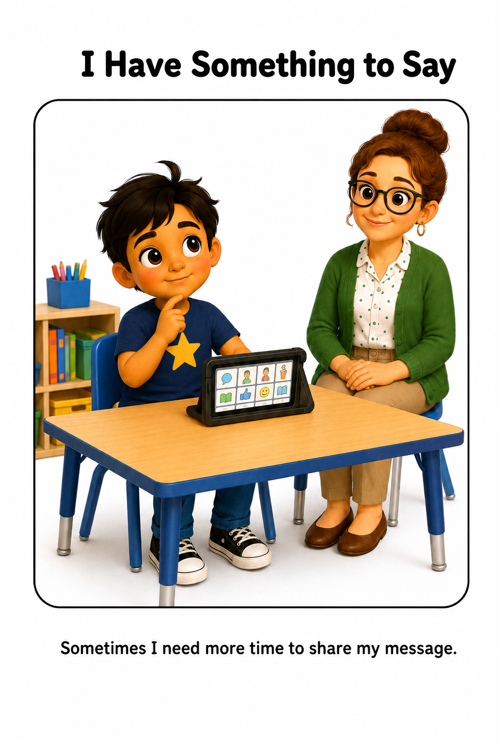 I Can Ask for More Time to Communicate Social Story for Autism | Speech Fuel