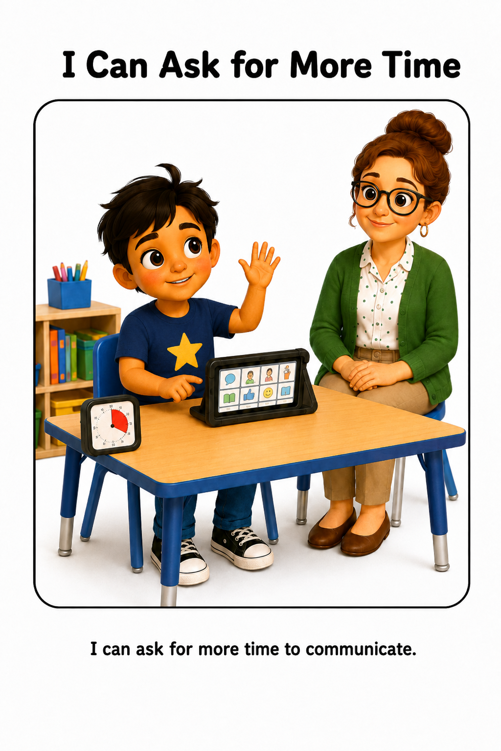 I Can Ask for More Time to Communicate Social Story for Autism | Speech Fuel