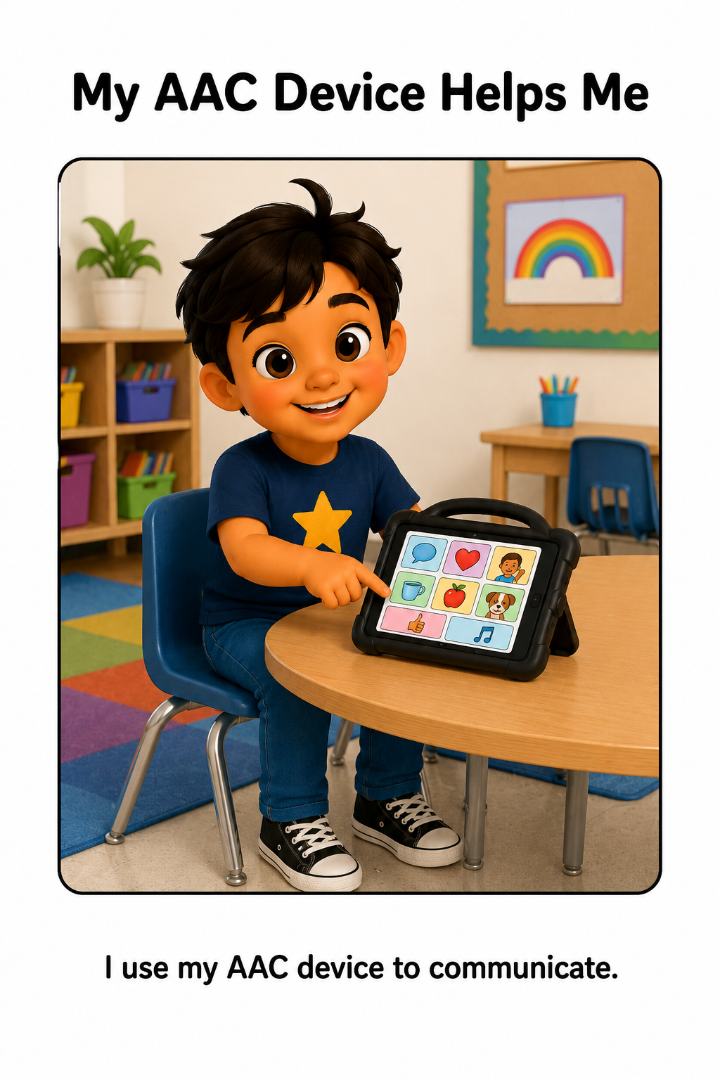 Taking Care of My AAC Device Social Story for Autism