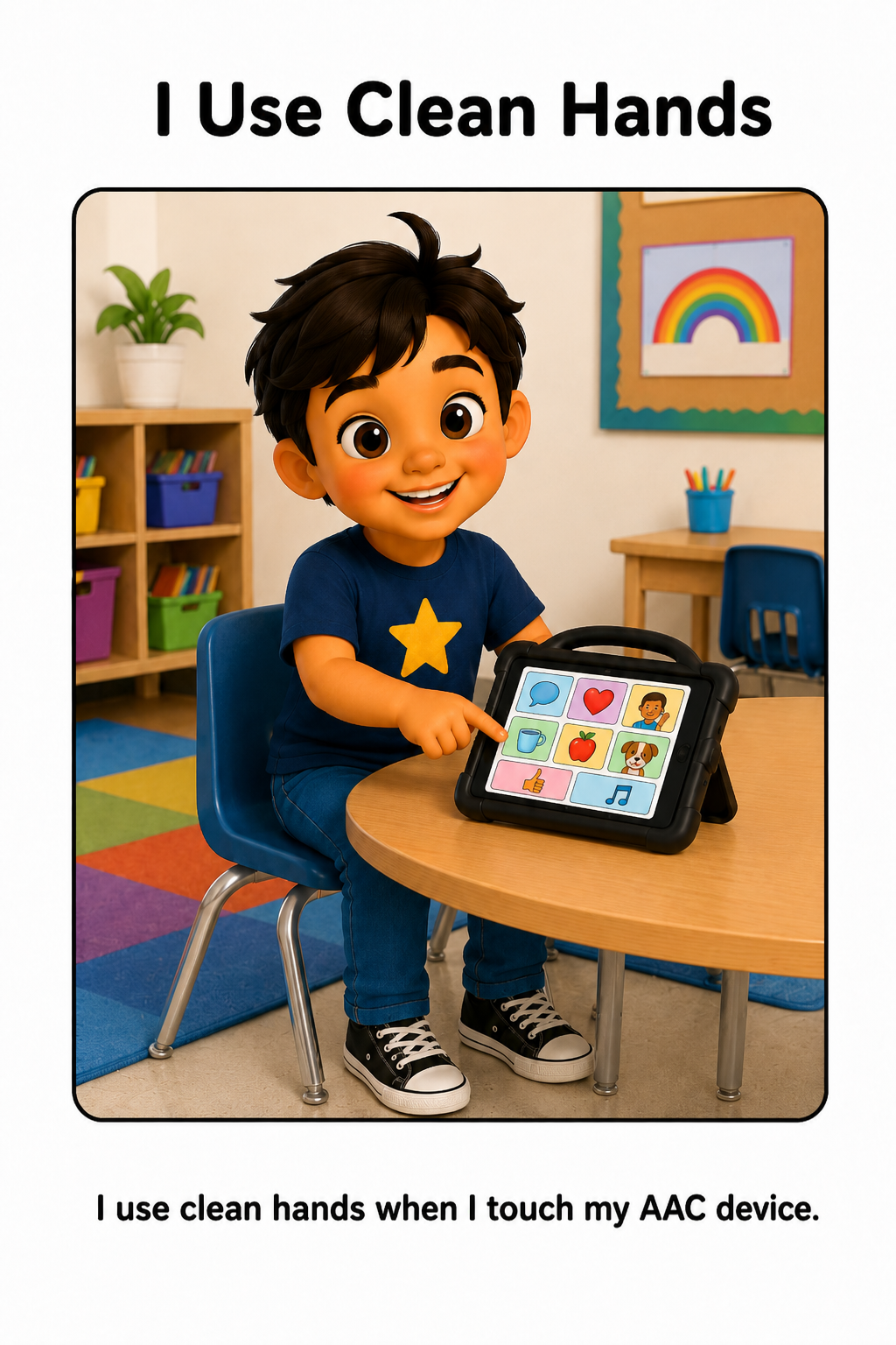 Taking Care of My AAC Device Social Story for Autism