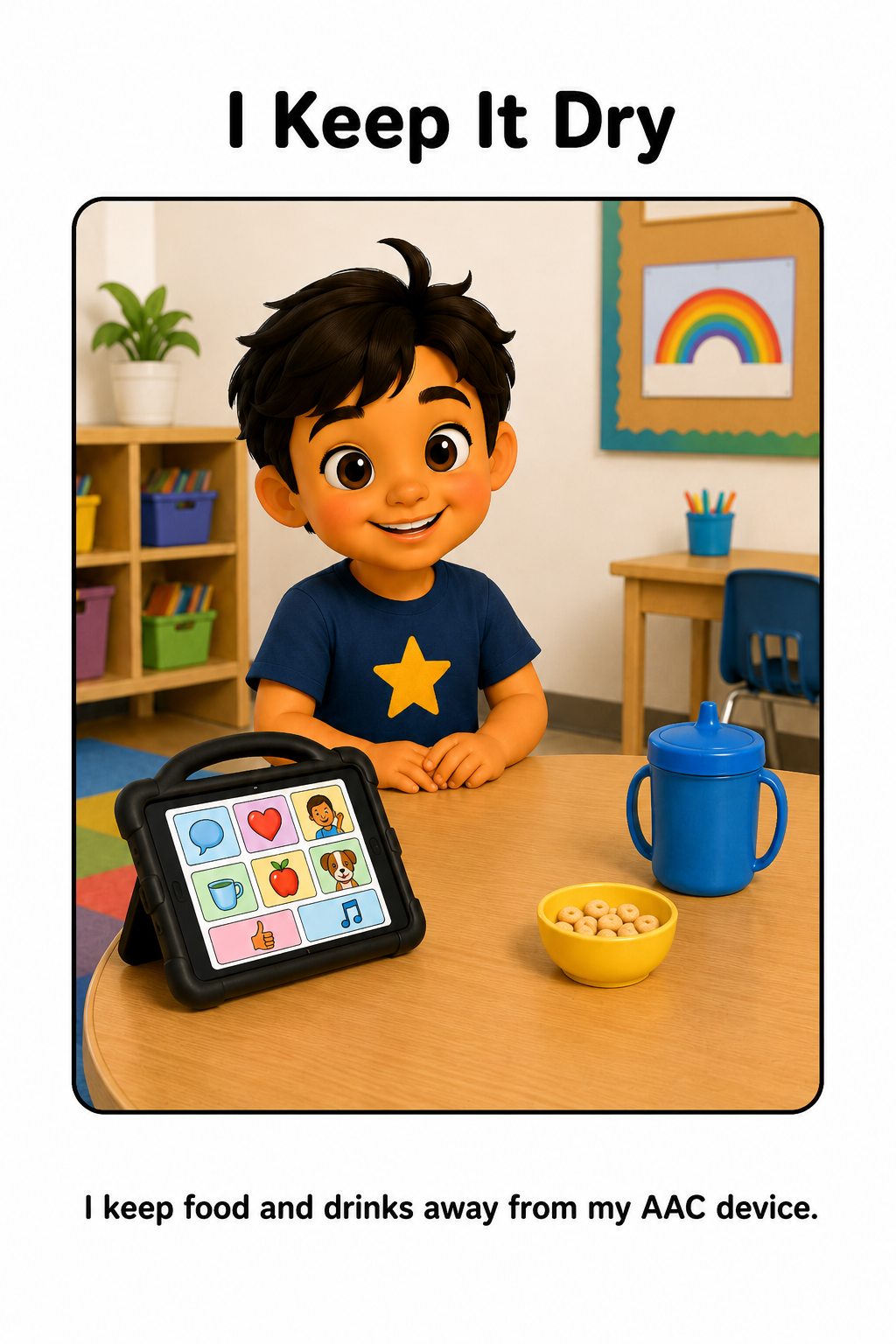 Taking Care of My AAC Device Social Story for Autism