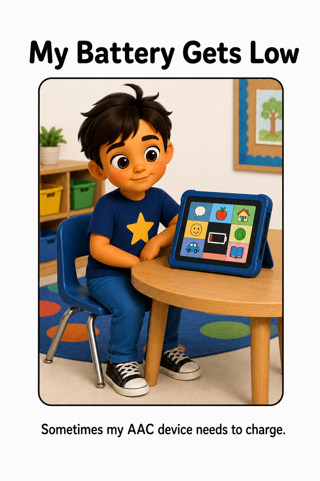 When My AAC Device Needs to Charge Social Story for Autism