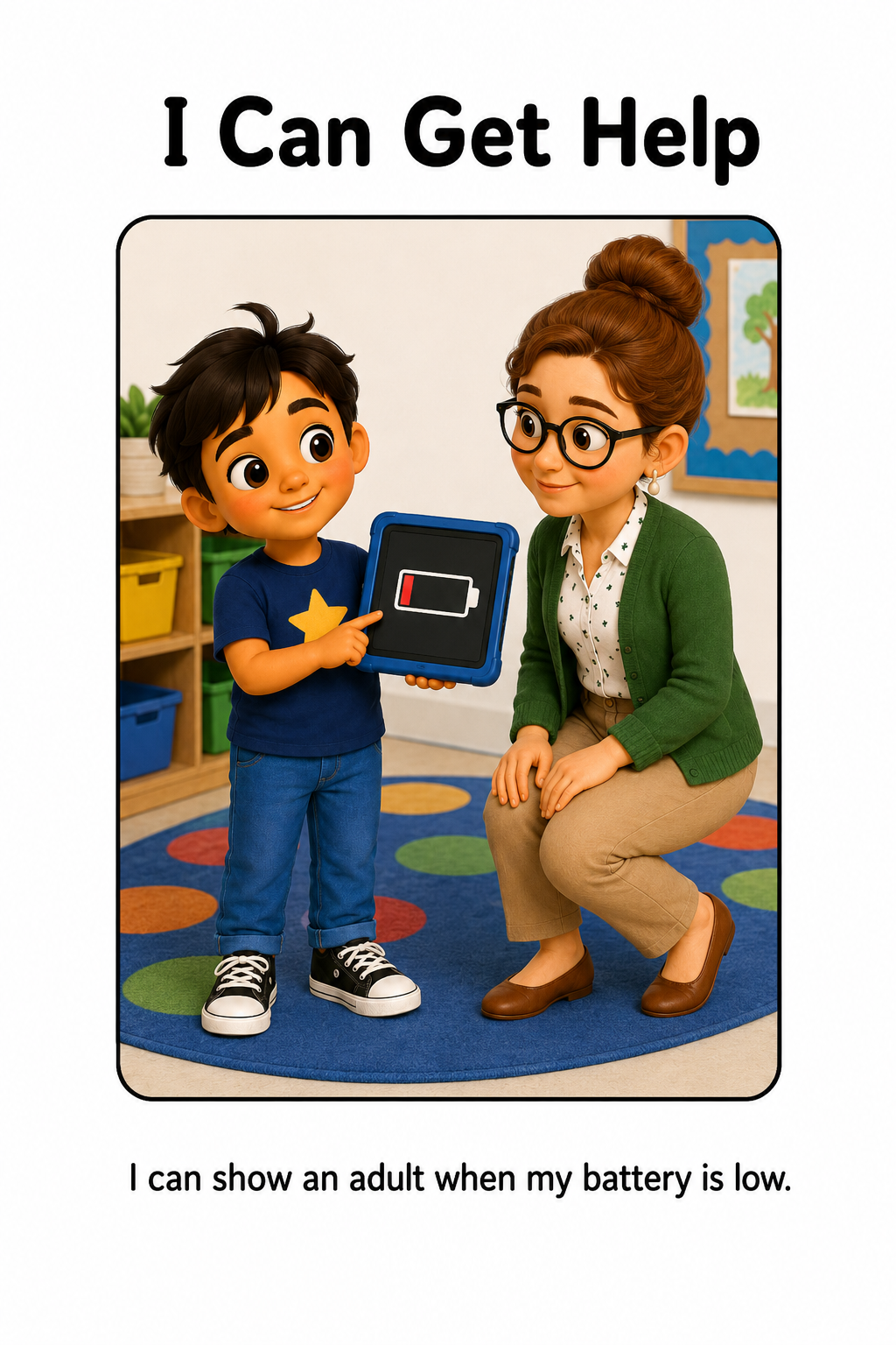 When My AAC Device Needs to Charge Social Story for Autism