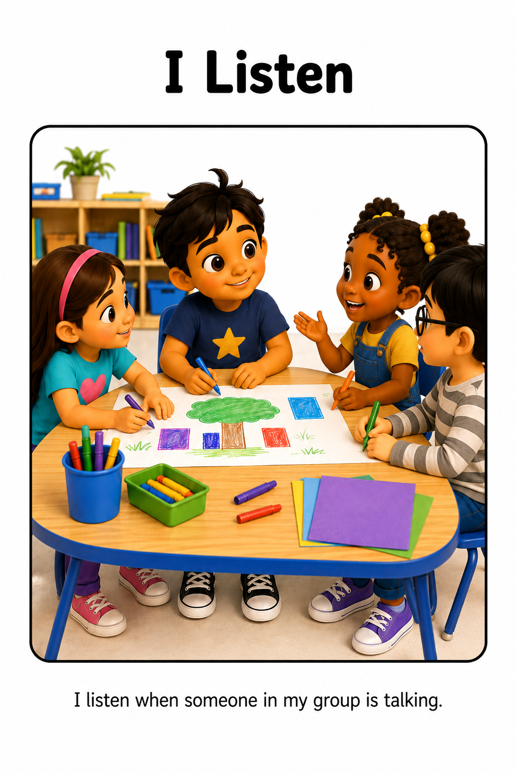 When I Have to Work in a Group Social Story for Autism