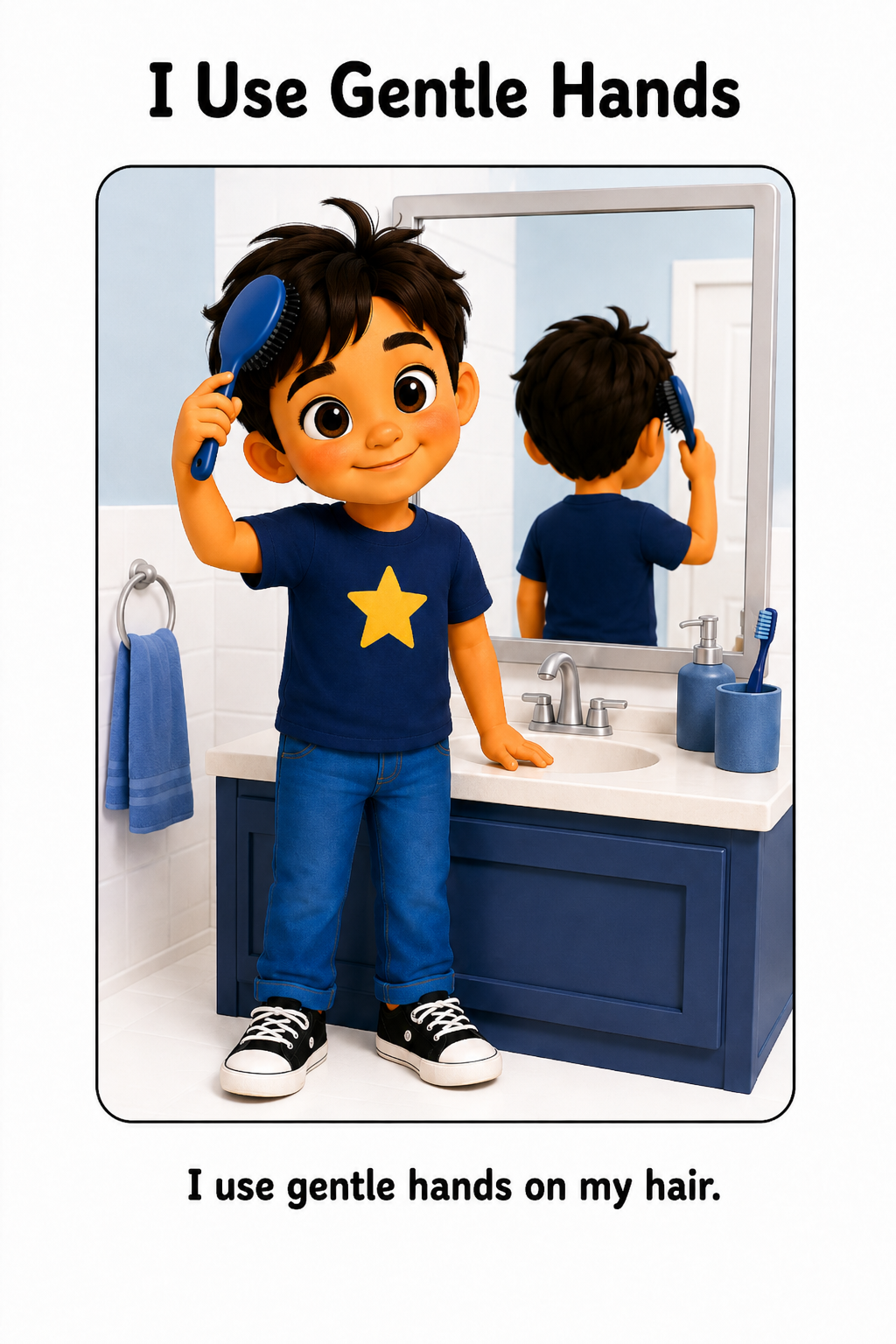 Brushing My Hair Social Story for Autism | Speech Fuel