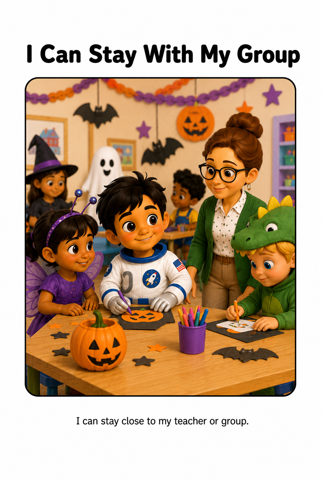 I Can Stay Calm During Halloween Activities Social Story