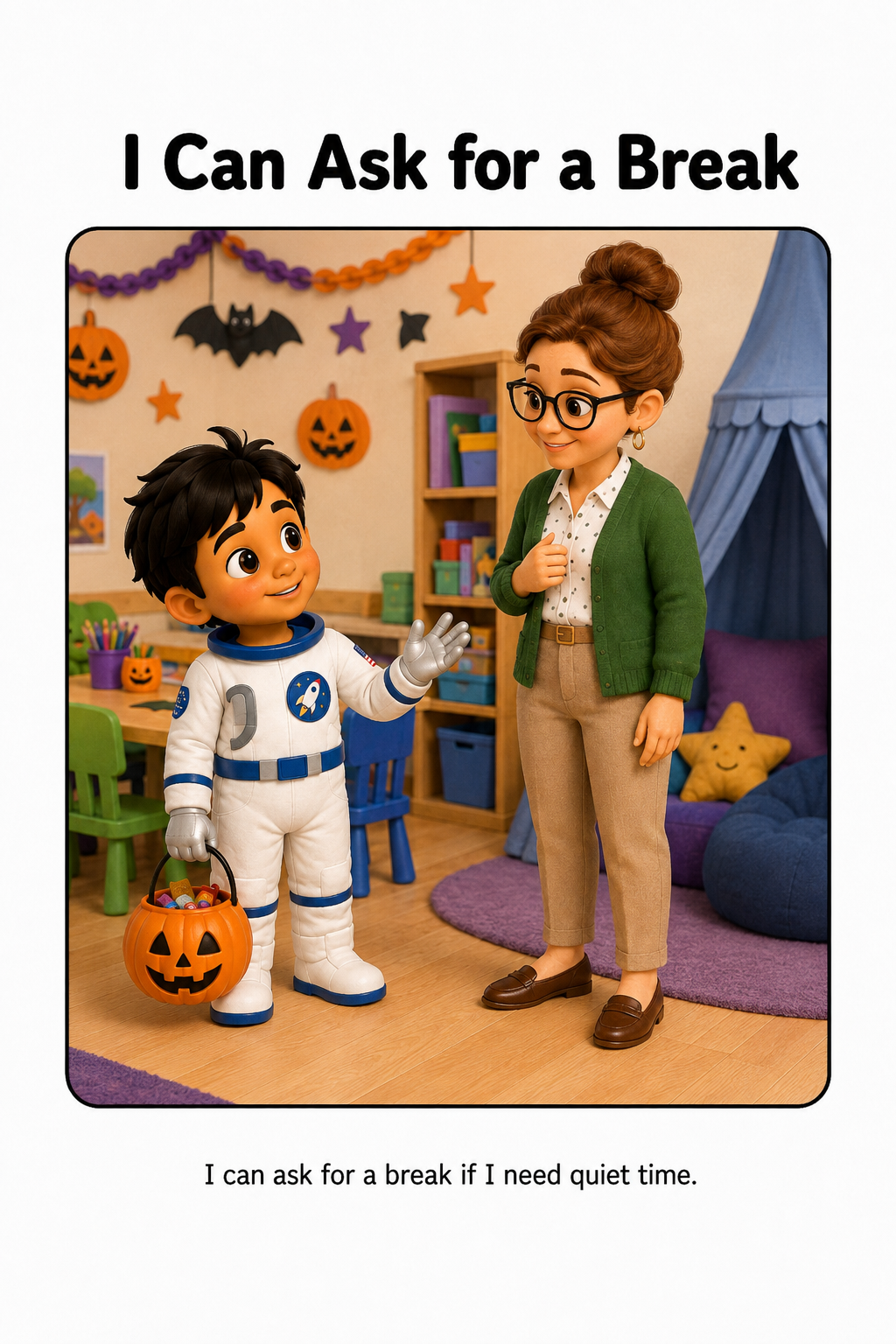 I Can Stay Calm During Halloween Activities Social Story