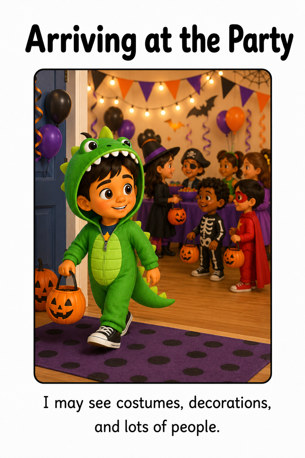 Going to a Halloween Party Social Story
