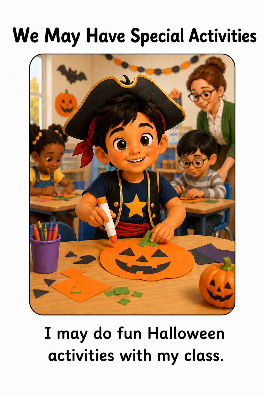 Halloween at School Social Story