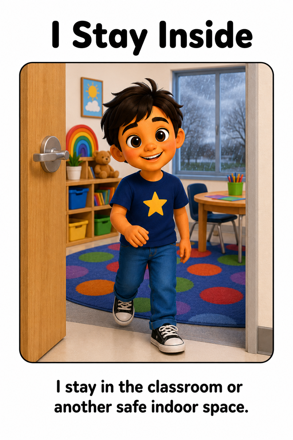 Indoor Recess on a Cold or Rainy Day Social Story