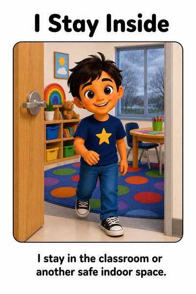 Indoor Recess on a Cold or Rainy Day Social Story