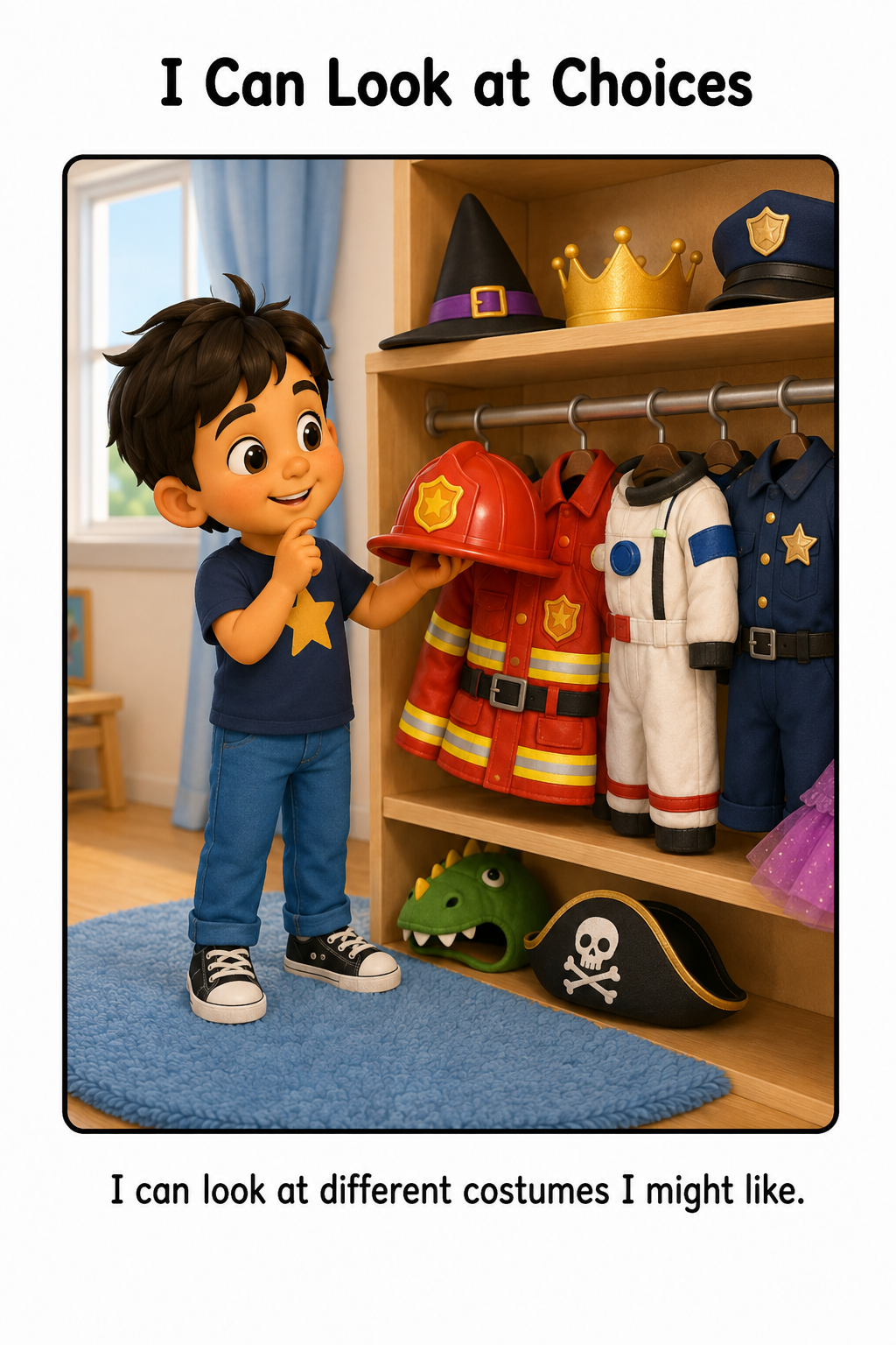 Choosing a Halloween Costume Social Story