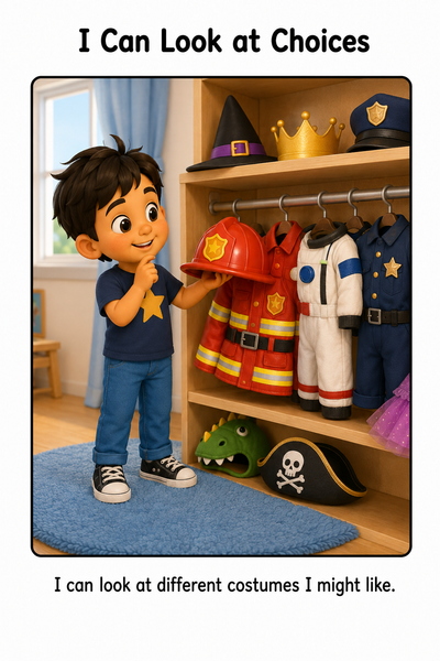 Choosing a Halloween Costume Social Story