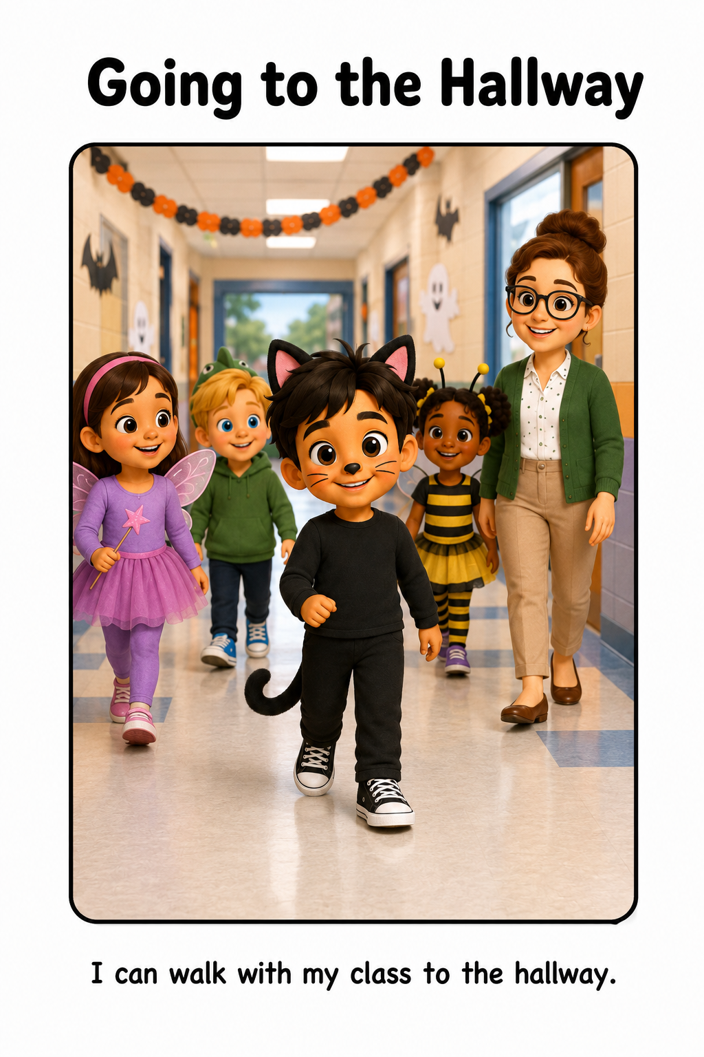 School Halloween Parade Social Story