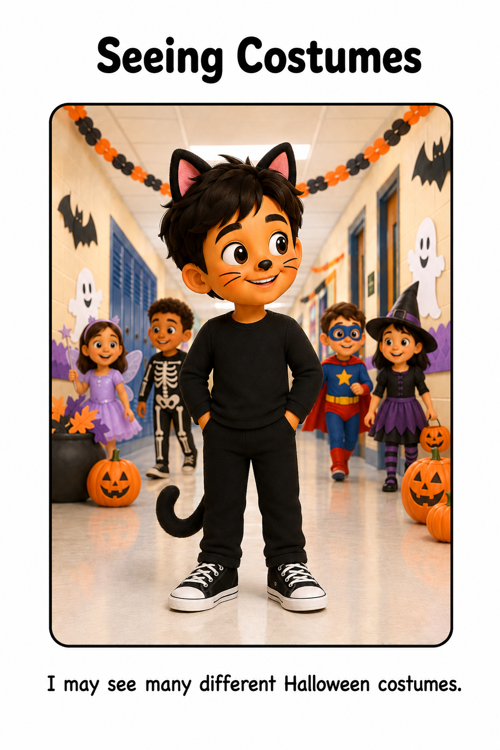 School Halloween Parade Social Story