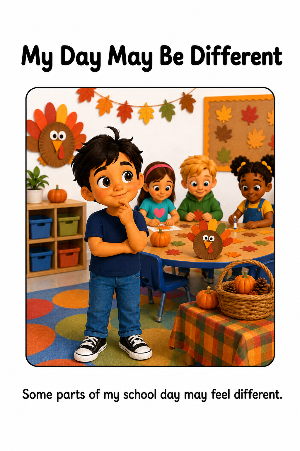 Thanksgiving at School Social Story