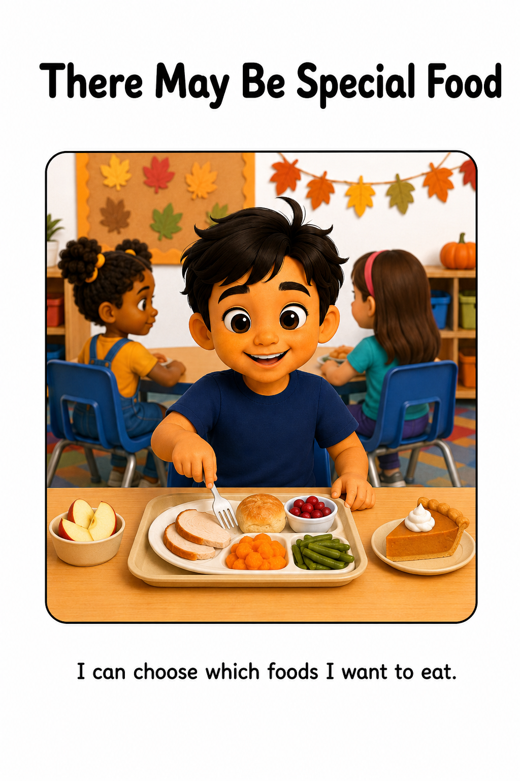 Thanksgiving at School Social Story