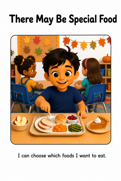 Thanksgiving at School Social Story