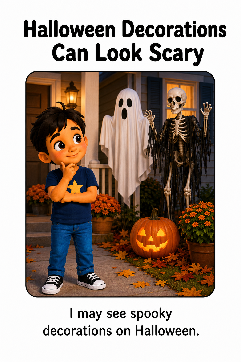 When Halloween Decorations Look Scary Social Story