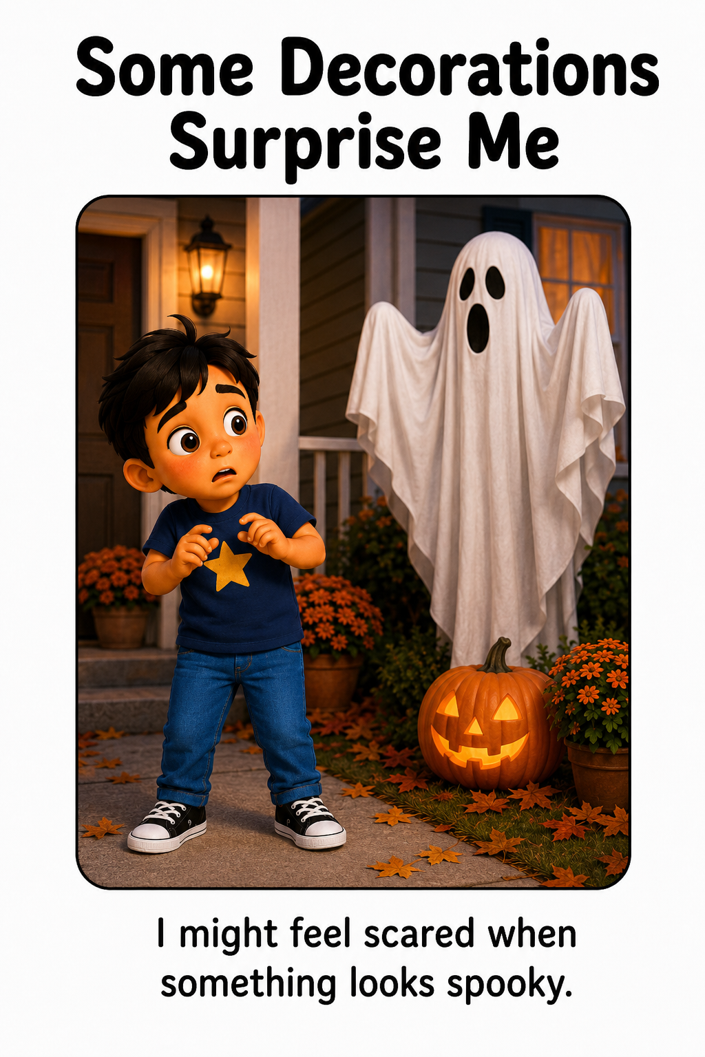 When Halloween Decorations Look Scary Social Story