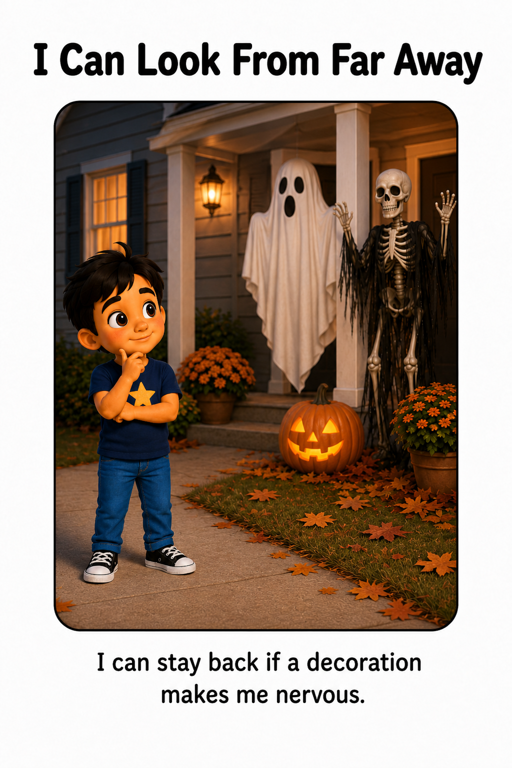 When Halloween Decorations Look Scary Social Story