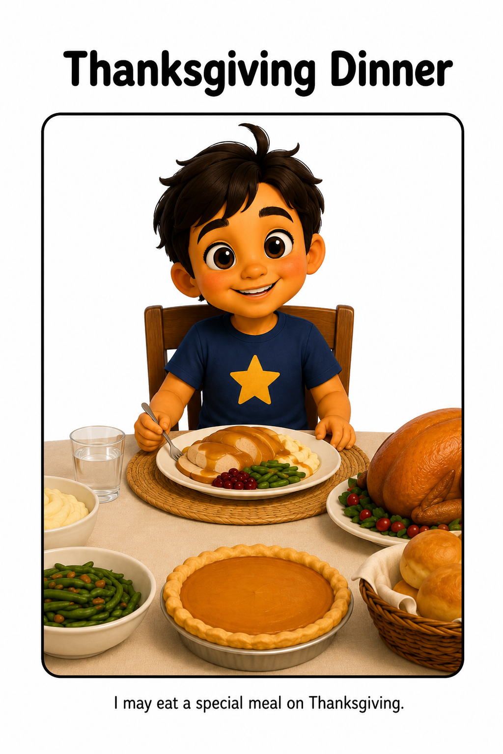 Thanksgiving Dinner Social Story