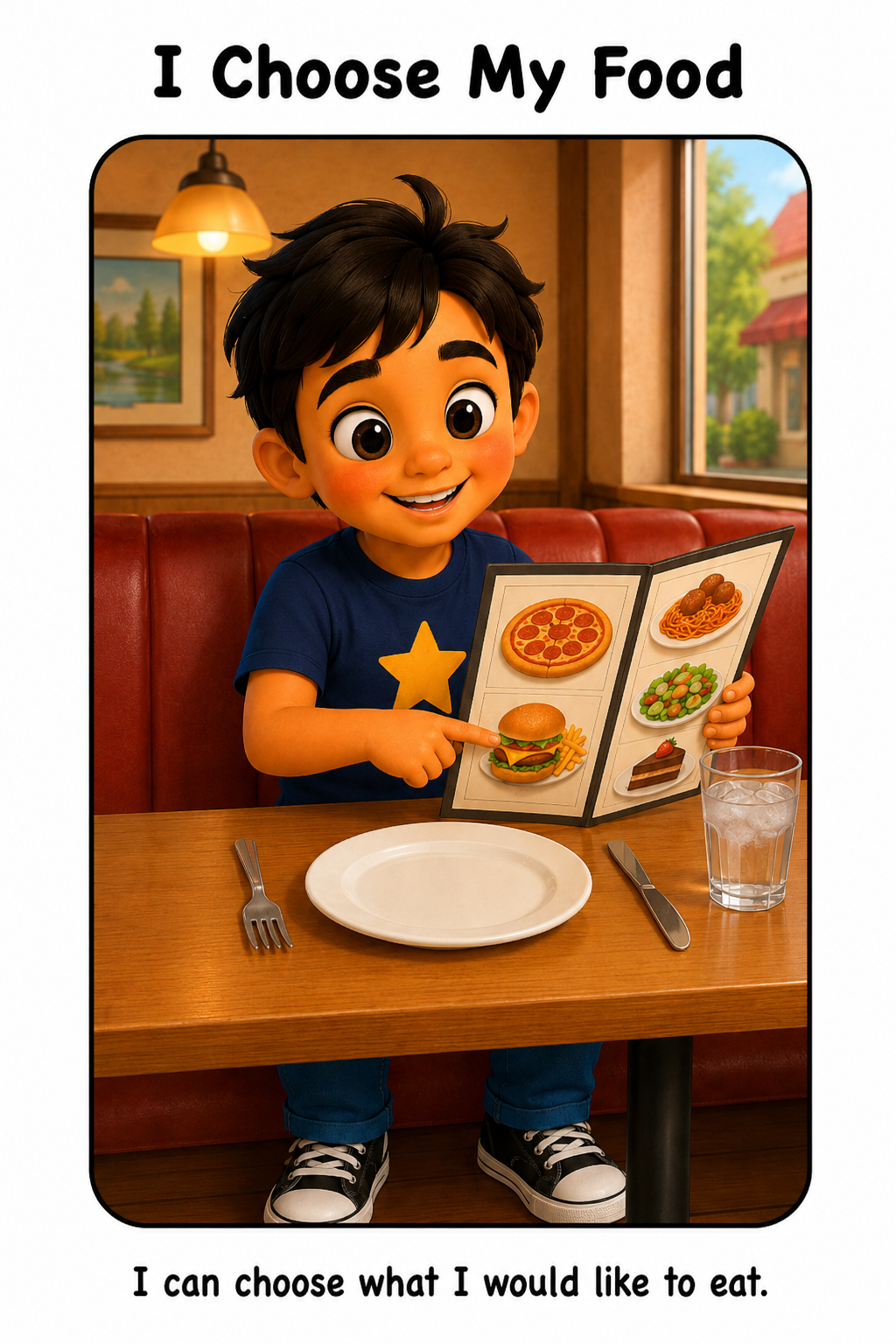 Ordering Food at a Restaurant Social Story