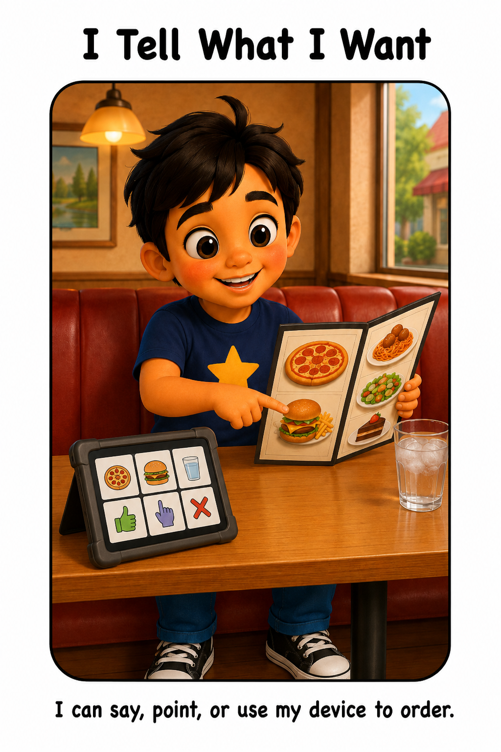Ordering Food at a Restaurant Social Story