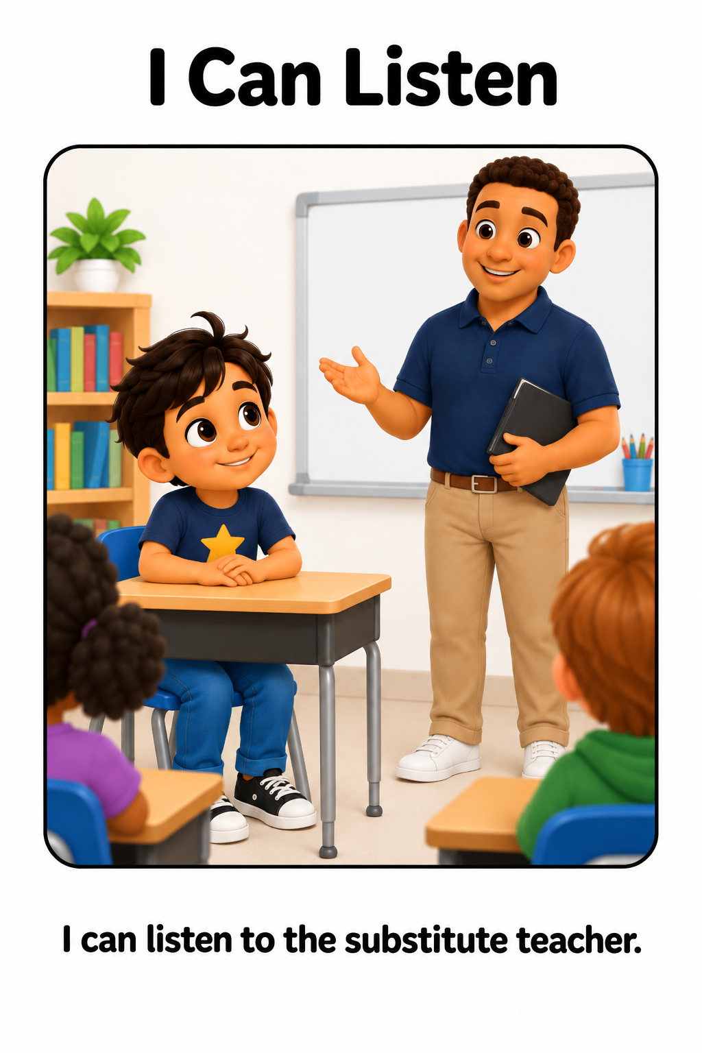 When There Is a Substitute Teacher Social Story