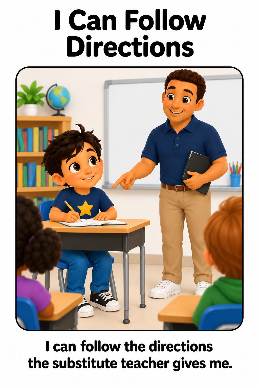 When There Is a Substitute Teacher Social Story