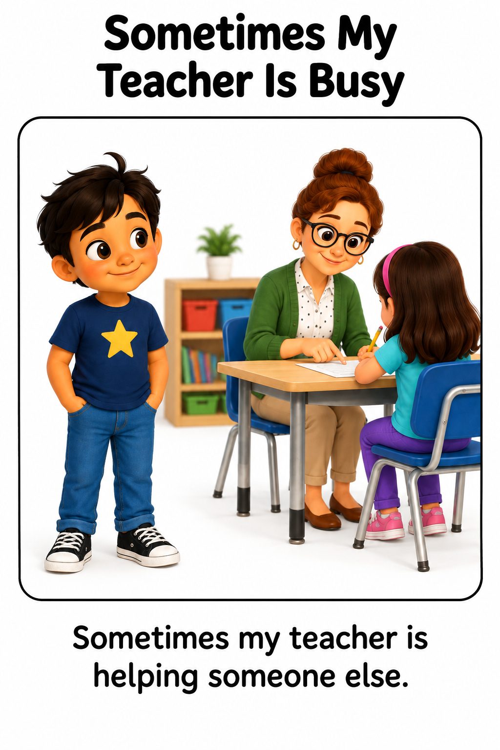 My Teacher Is Busy Social Story for Autism