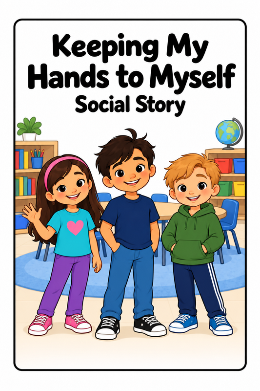 Keeping My Hands to Myself Social Story