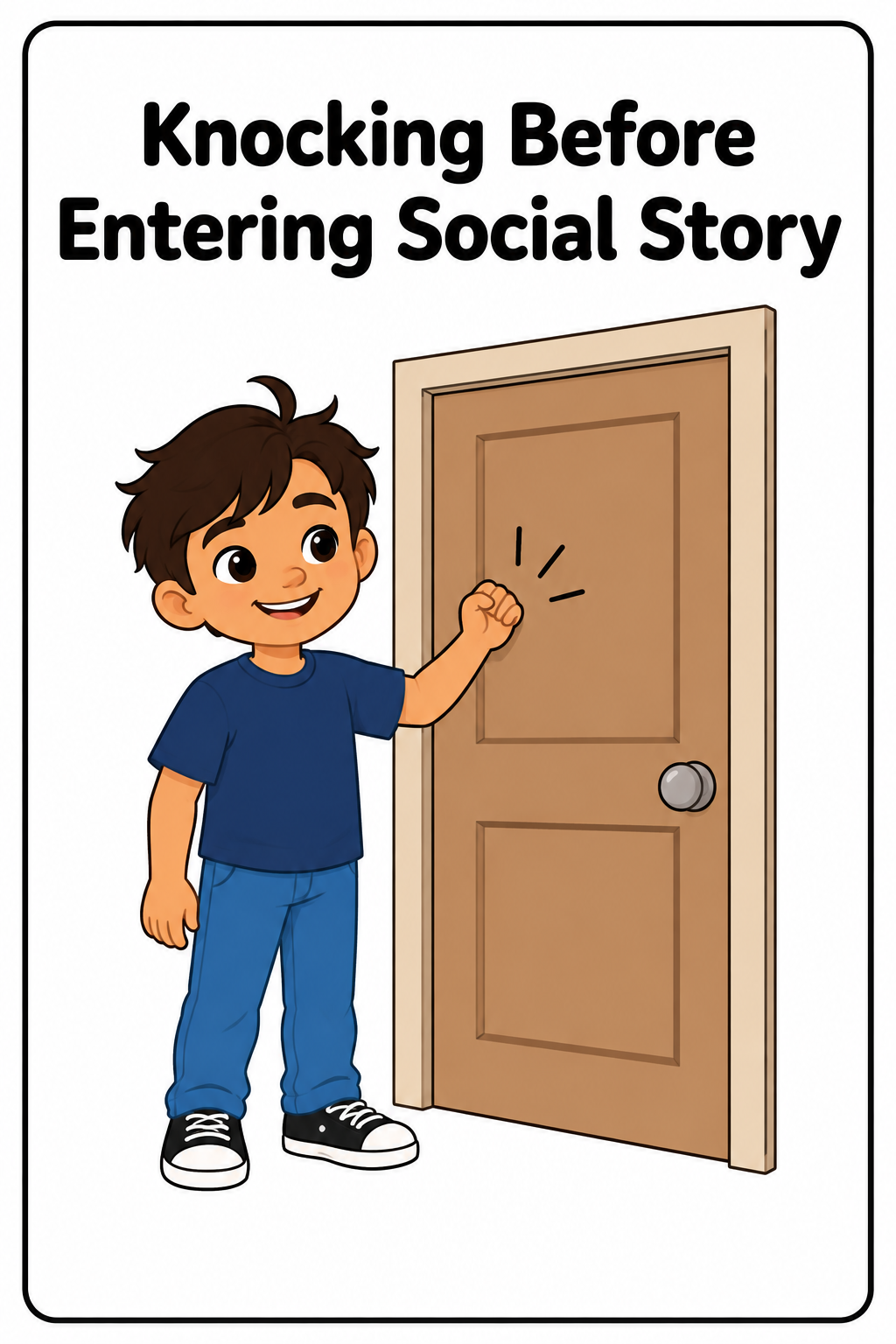 Knocking Before Entering Social Story