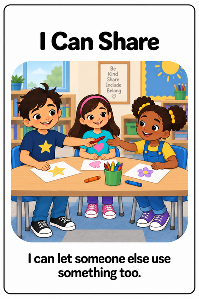 Sharing With Others Social Story